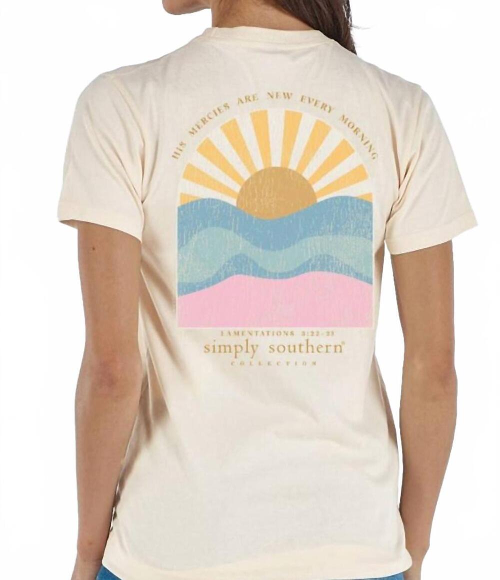 NEW SIMPLY SOUTHERN wisp tee in beige
